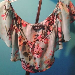 Gorgeous off the shoulder floral top